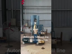 닭고기 1 또는 2 톤 작은 가축 먹이 공장 기계 완전 자동 별